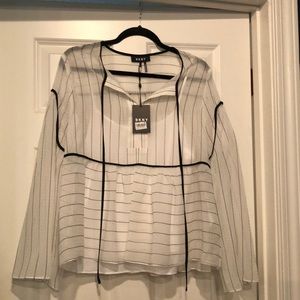 Brand new with tags DKNY blouse with lined cami